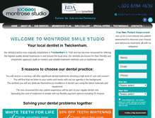 Tablet Screenshot of montrosesmilestudio.com